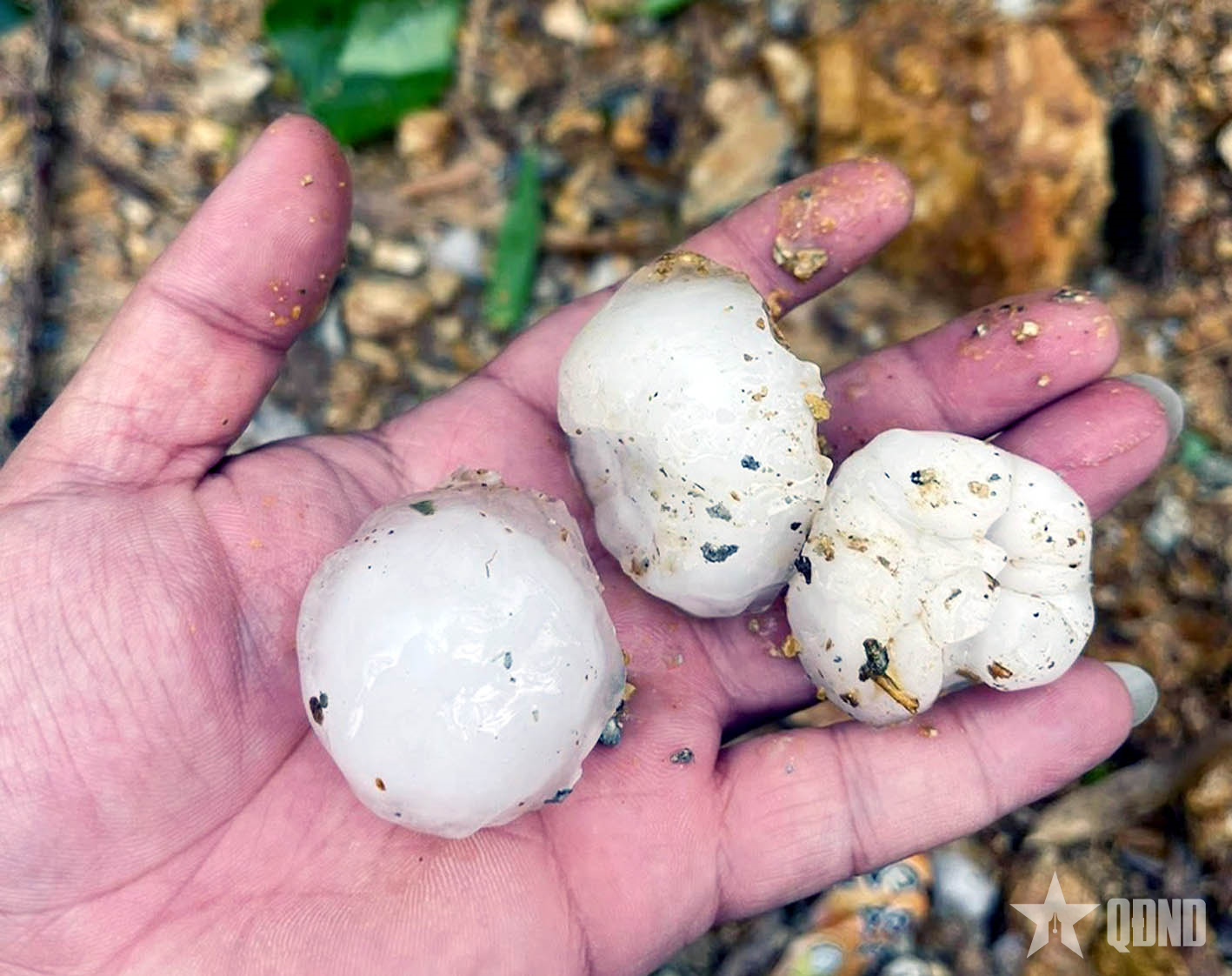 Hà Giang: Xuất hiện mưa đá tại một số địa phương

